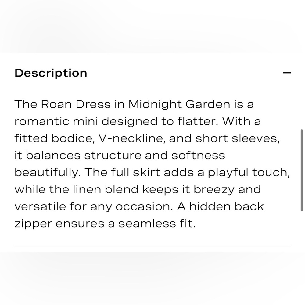 Hunter Bell Roan MIDNIGHT GARDEN Floral Blue Dress New $545 - Picture 6 of 6